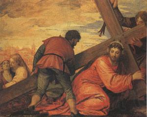 Veronese and Studio rJesus Falls under the Weight of the Cross (mk05) Germany oil painting art